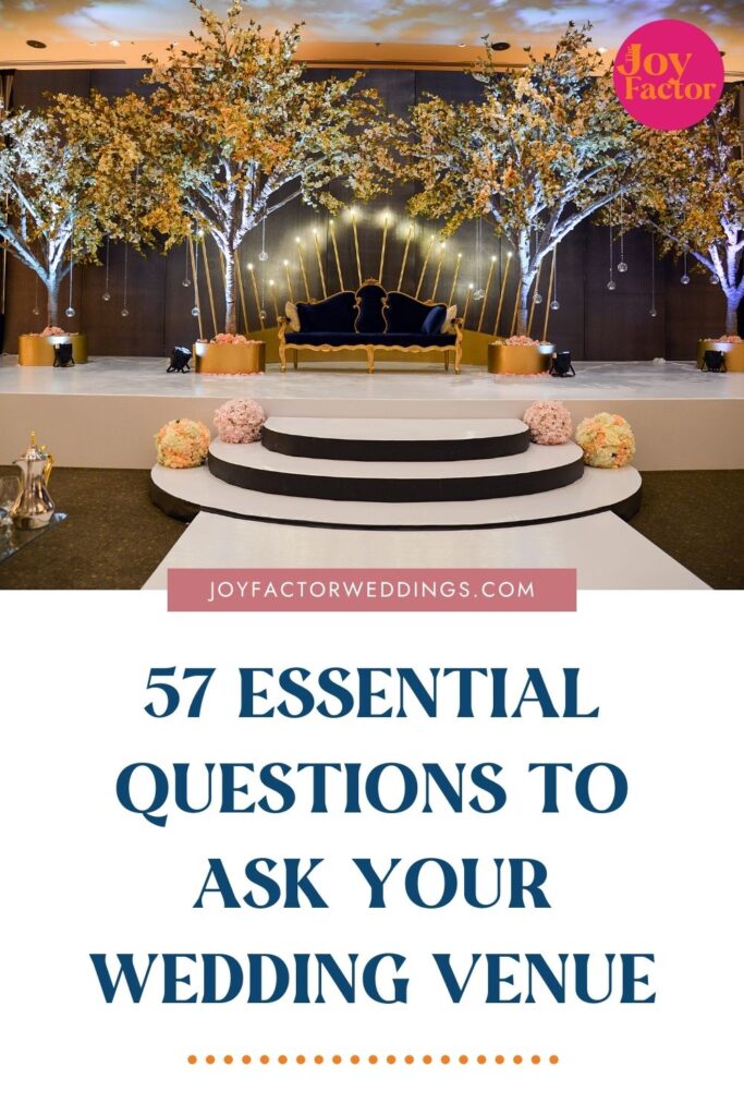 57 essential questions to ask your wedding venue
