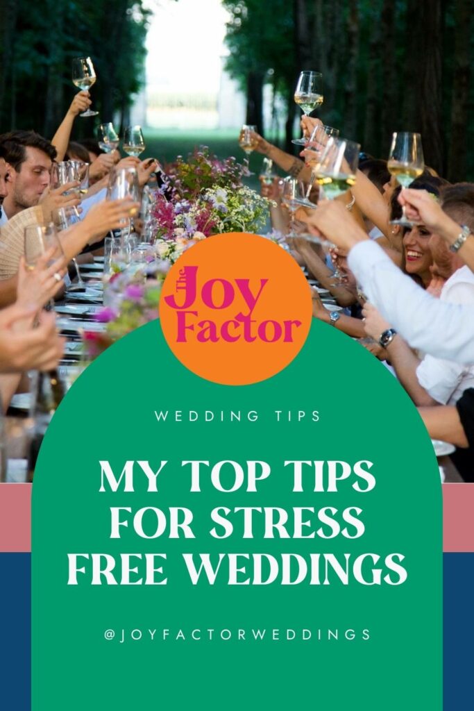 my top tips for stress free weddings