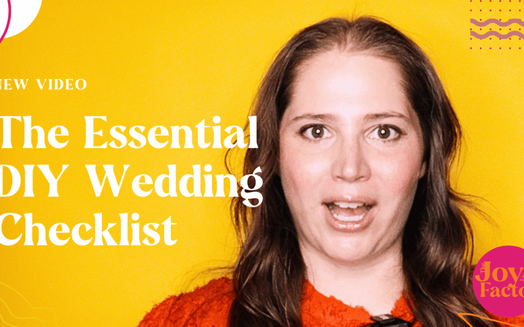 The Essential DIY Wedding Checklist